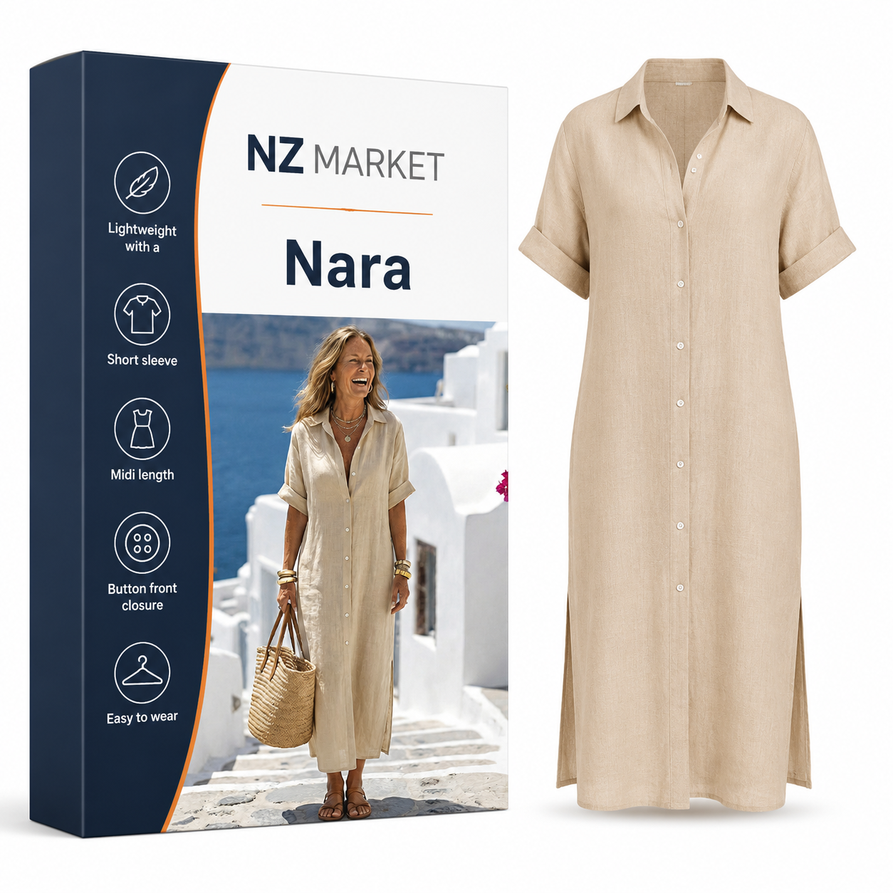 Nara | Relaxed Shape Midi Dress