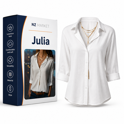 Julia - Elegant Satin Blouse for Women, Ideal for Every Occasion