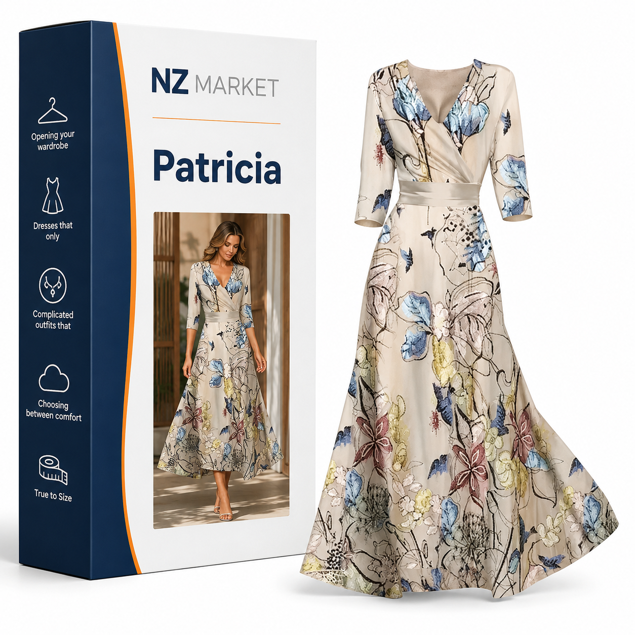 Patricia | Chic Dress with Floral Print