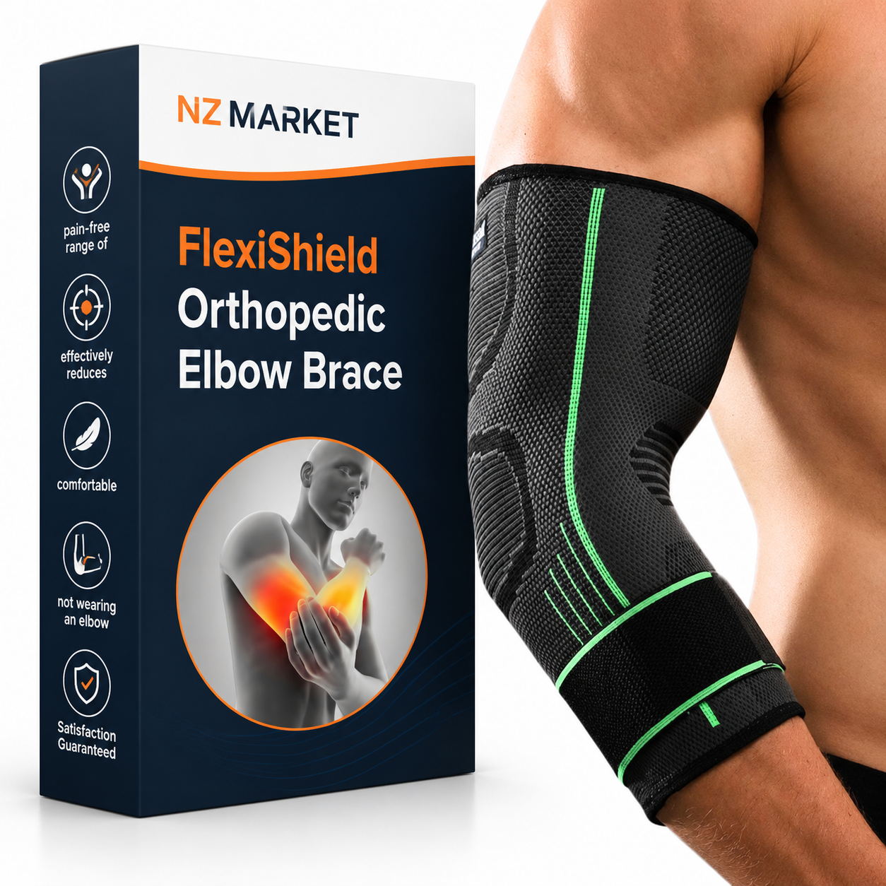 FlexiShield Orthopedic Elbow Brace - Elbow Support