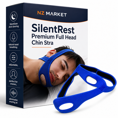 SilentRest Premium Full Head Chin Strap for Snoring Support