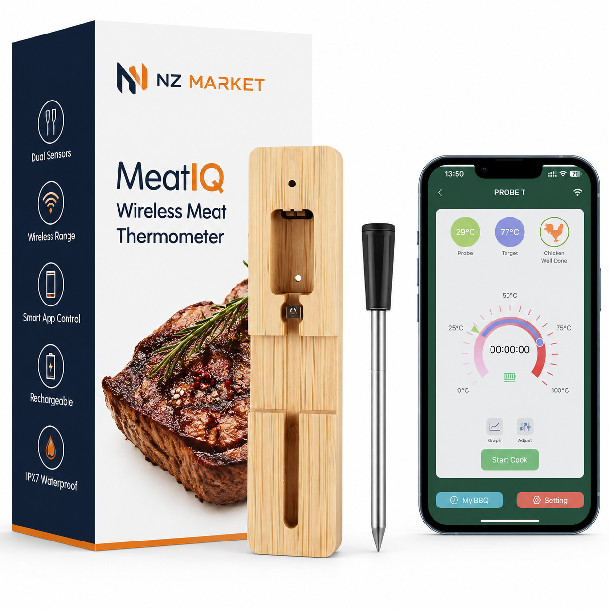 MeatIQ Wireless Meat Thermometer