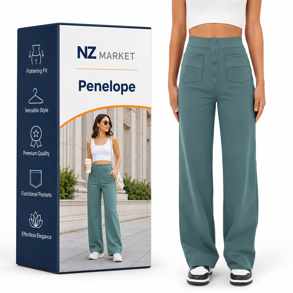 Penelope - High-Waist Chic Pants