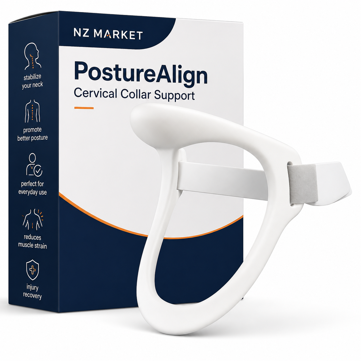 PostureAlign Cervical Collar Support - Supports Spinal Alignment