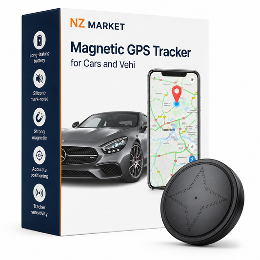 Magnetic GPS Tracker for Cars and Vehicles - Loss Prevention with Strong Magnetic Hold