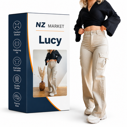 Lucy - Comfy Cargo Jeans