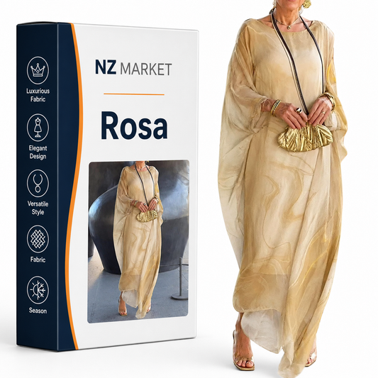 Rosa - Elegant Silk Chiffon Dress