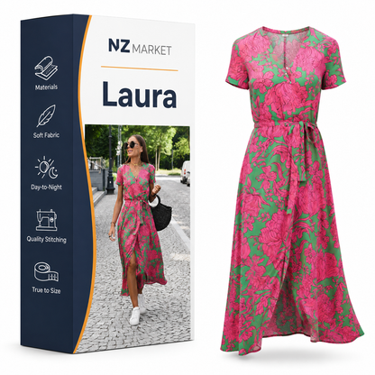 Laura - Comfortable Floral Dress