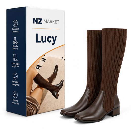Lucy - Knee High Sock Boots