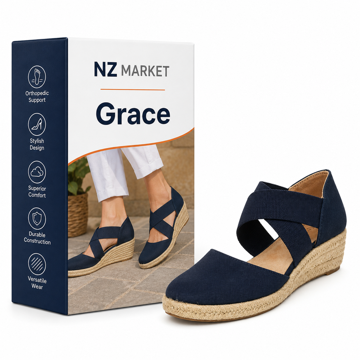 Grace - Orthopedic Flat Shoes