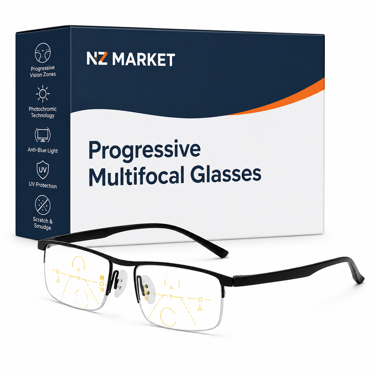 Progressive Multifocal Glasses - Comfortable Vision from Near to Far