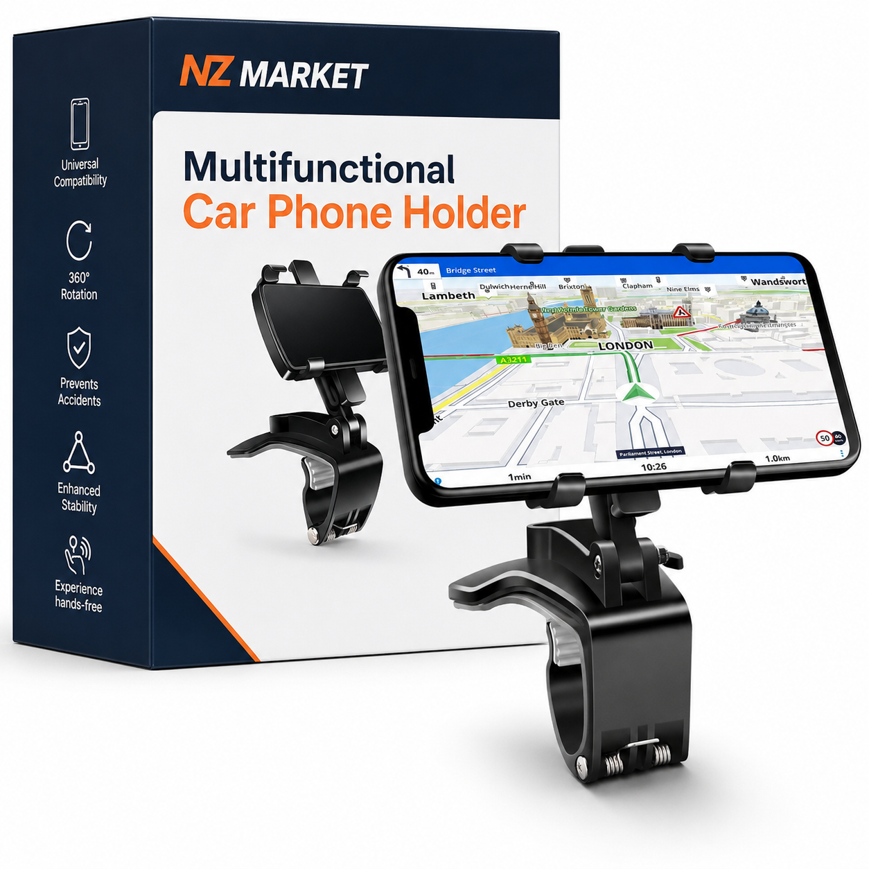Multifunctional Car Phone Holder