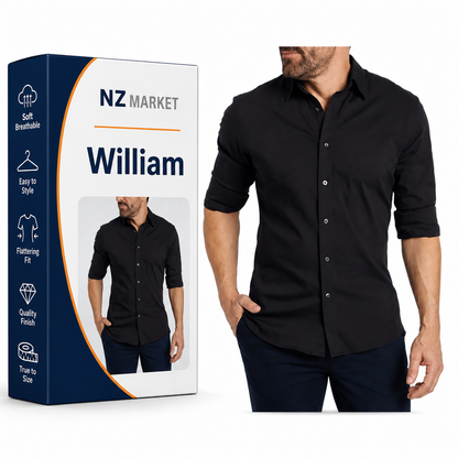William - Men's Shirt with Zip