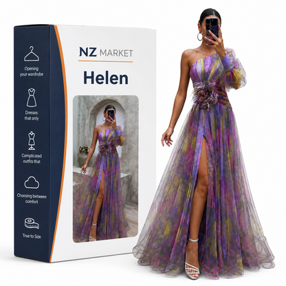 Helen | Elegant Colorful Dress