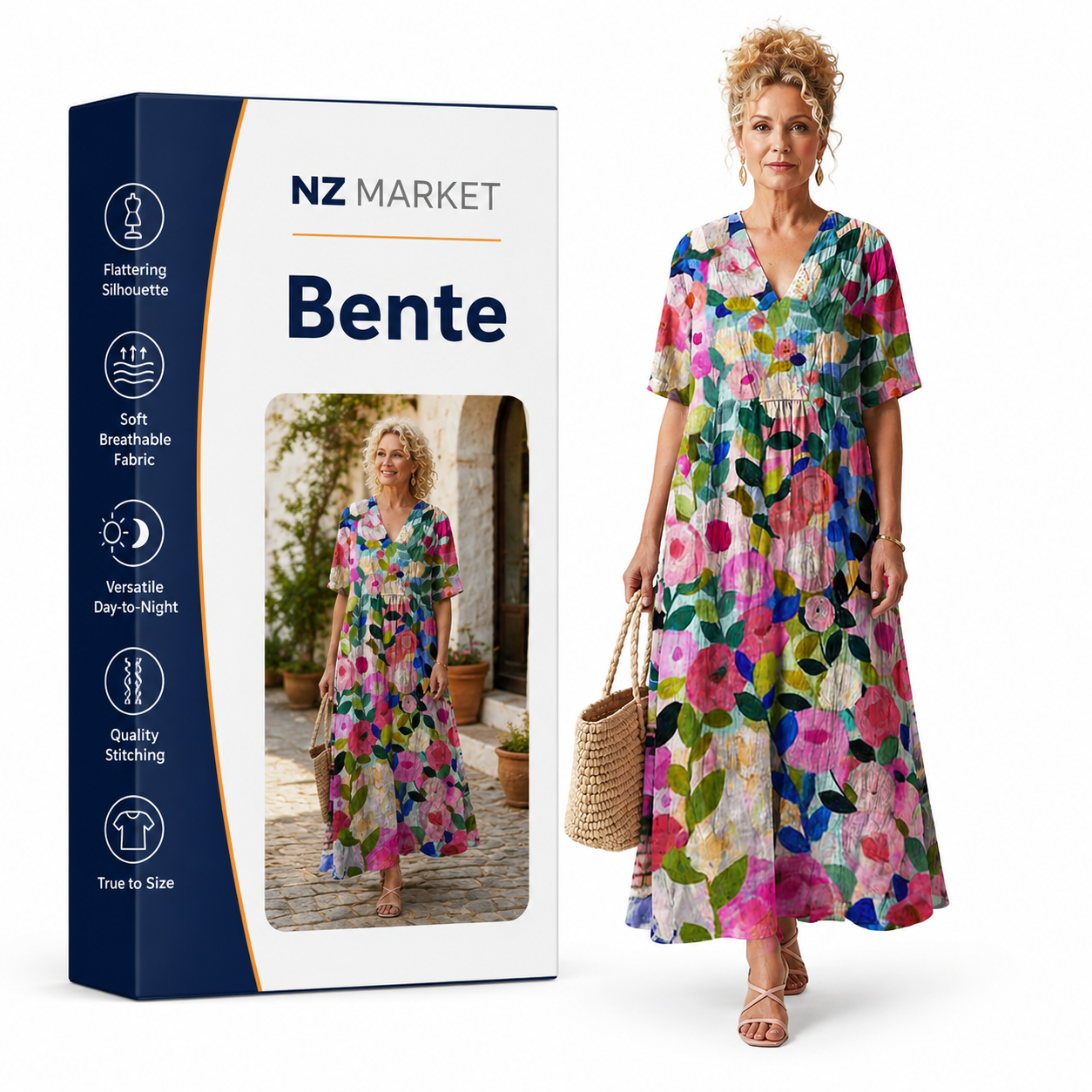 Bente - Vintage Flower Dress
