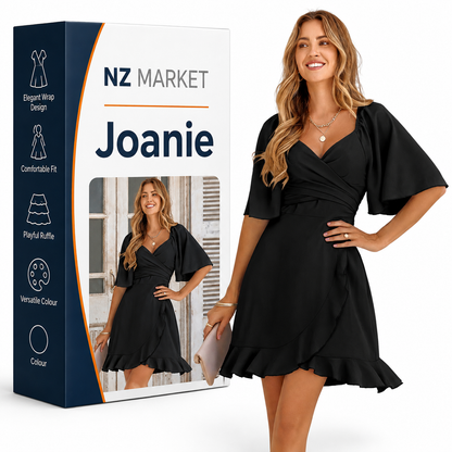 Joanie - Enchanting Wrap Mini Dress