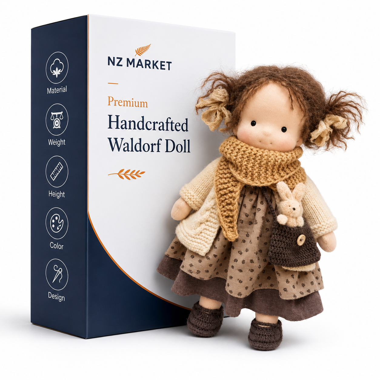 Premium Handcrafted Waldorf Doll