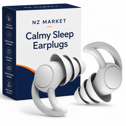 Calmy Sleep Earplugs - Noise Reducing, Reusable