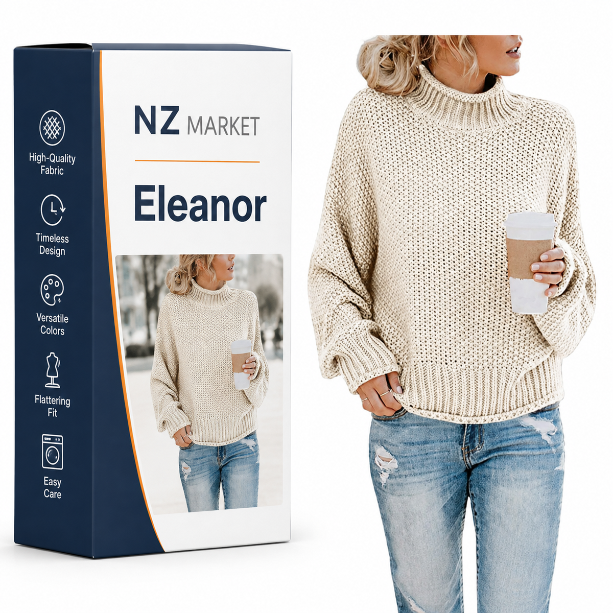 Eleanor - Elegant Turtleneck Sweater