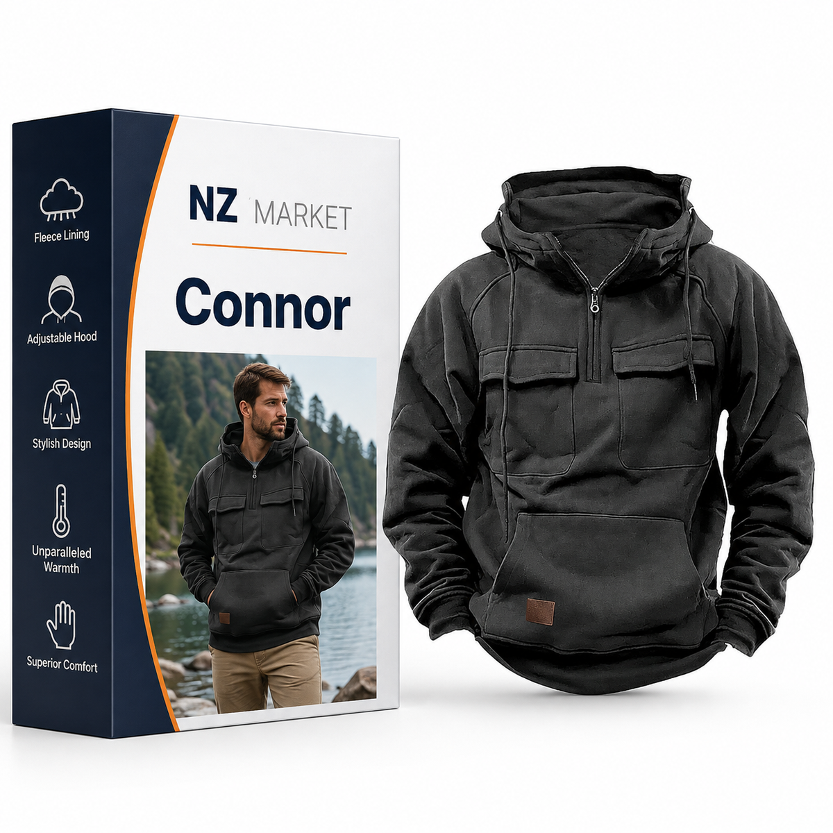 Connor - High Quality Winter Hoodie