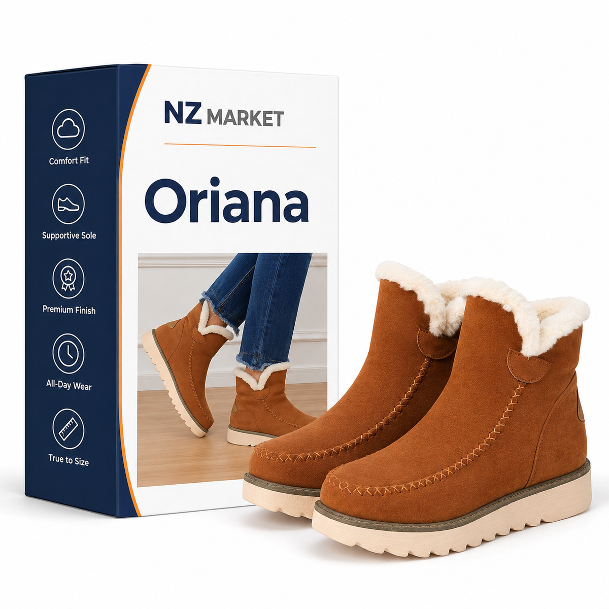 Oriana - Women's Anti-slip Snow Boots for Optimal Grip and Comfort