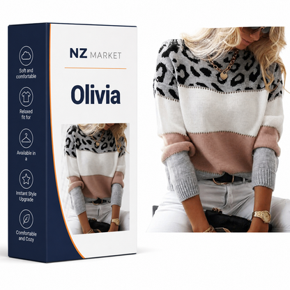 Olivia - Leopard Print Sweater
