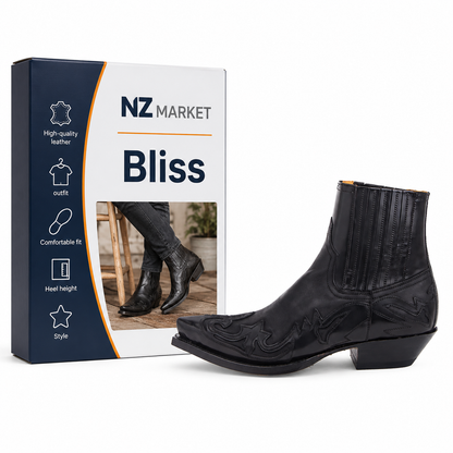 Bliss - Chic Western-inspired ankle boots for a stylish look