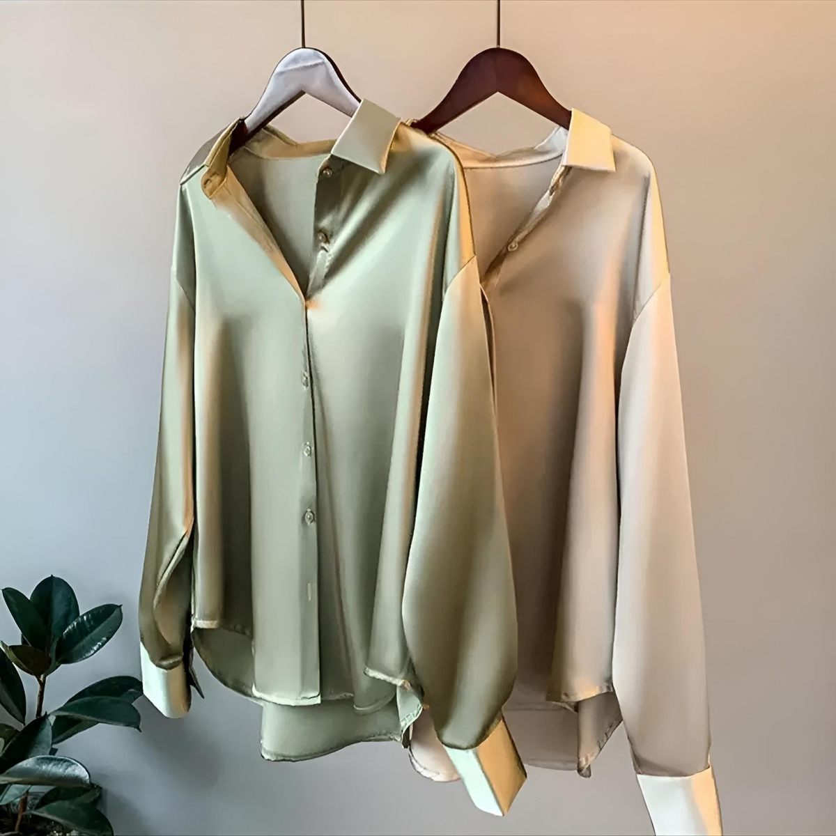 Lily - High Quality Satin Blouse