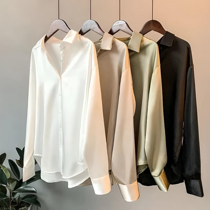 Lily - High Quality Satin Blouse