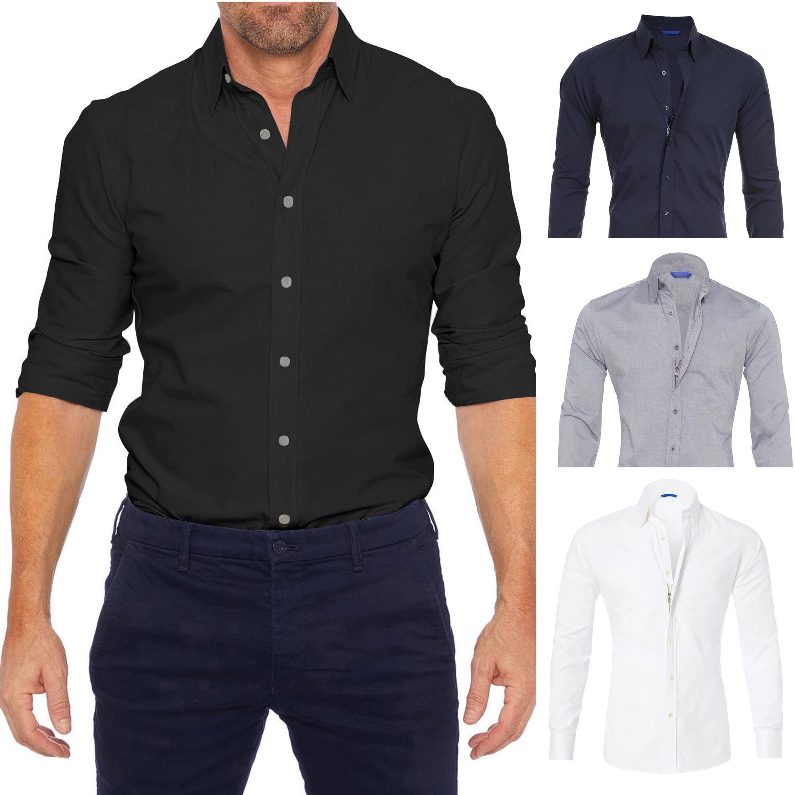 William - Men's Shirt with Zip