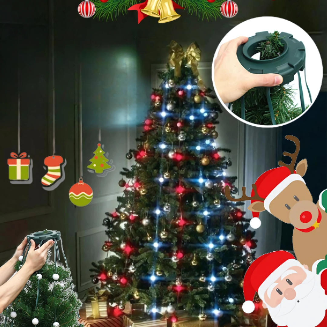 Nzmarket 64-LED Christmas Tree Light Display – EU, UK, AU & US Plugs