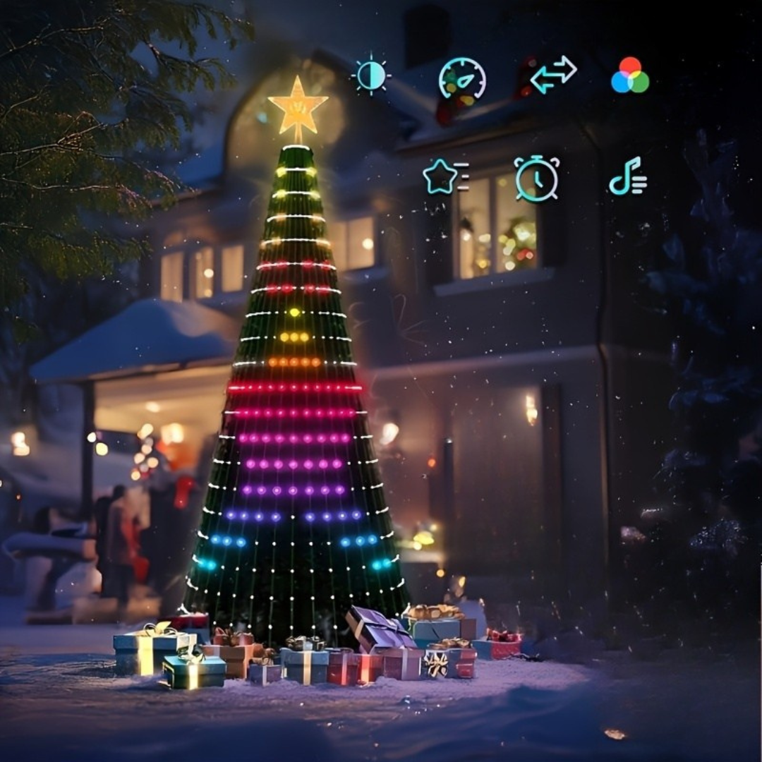 Nzmarket Pre-Lit LED Christmas Tree – 1.5m, 1.8m & 2.1m, Indoor & Outdoor