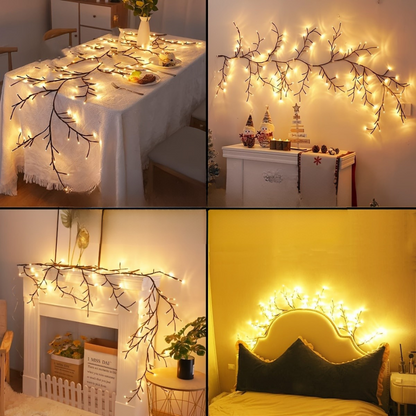 Nzmarket™ LED Willow Branch Wall Light – Warm Glow, Ethereal Design