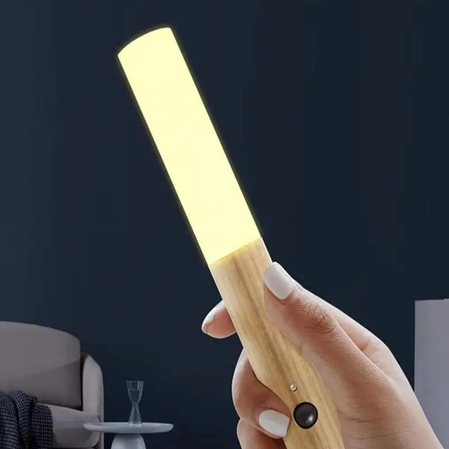 Nzmarket™ Wooden Motion Sensor LED Wall Light – Auto PIR On/Off