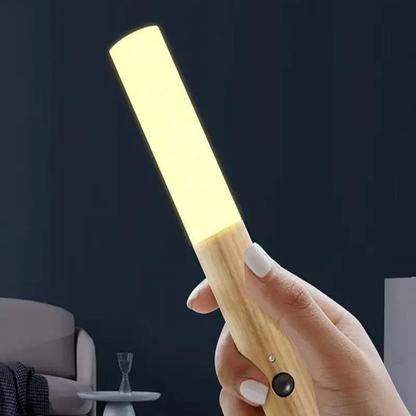 Nzmarket™ Wooden Motion Sensor LED Wall Light – Auto PIR On/Off