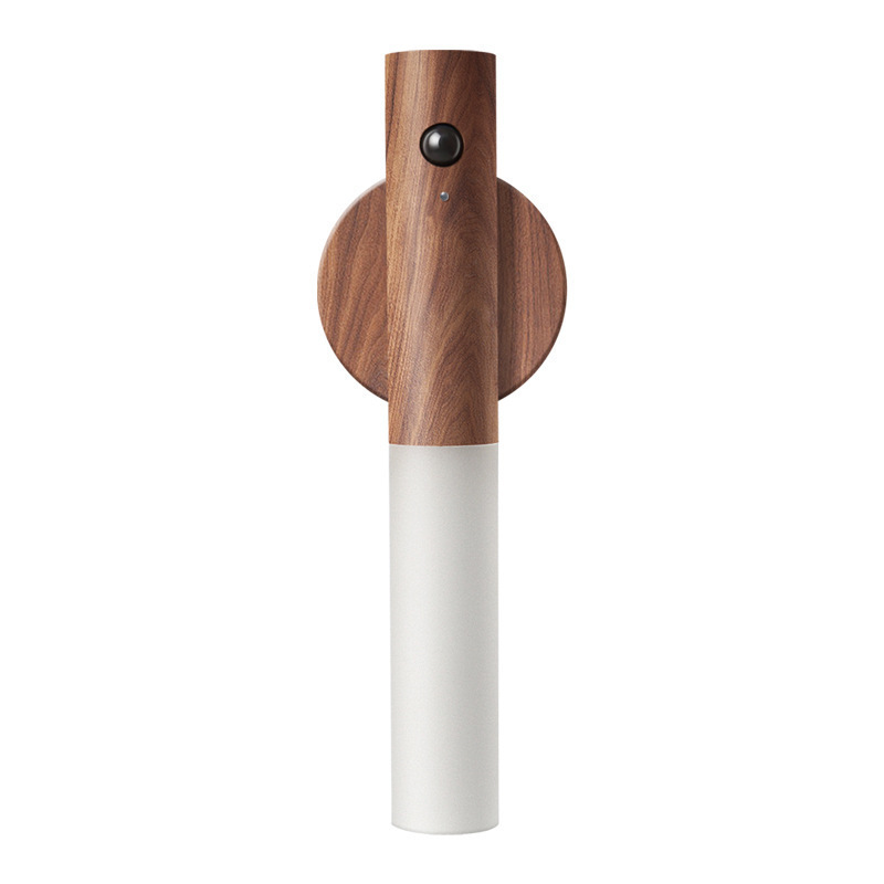 Nzmarket™ Wooden Motion Sensor LED Wall Light – Auto PIR On/Off