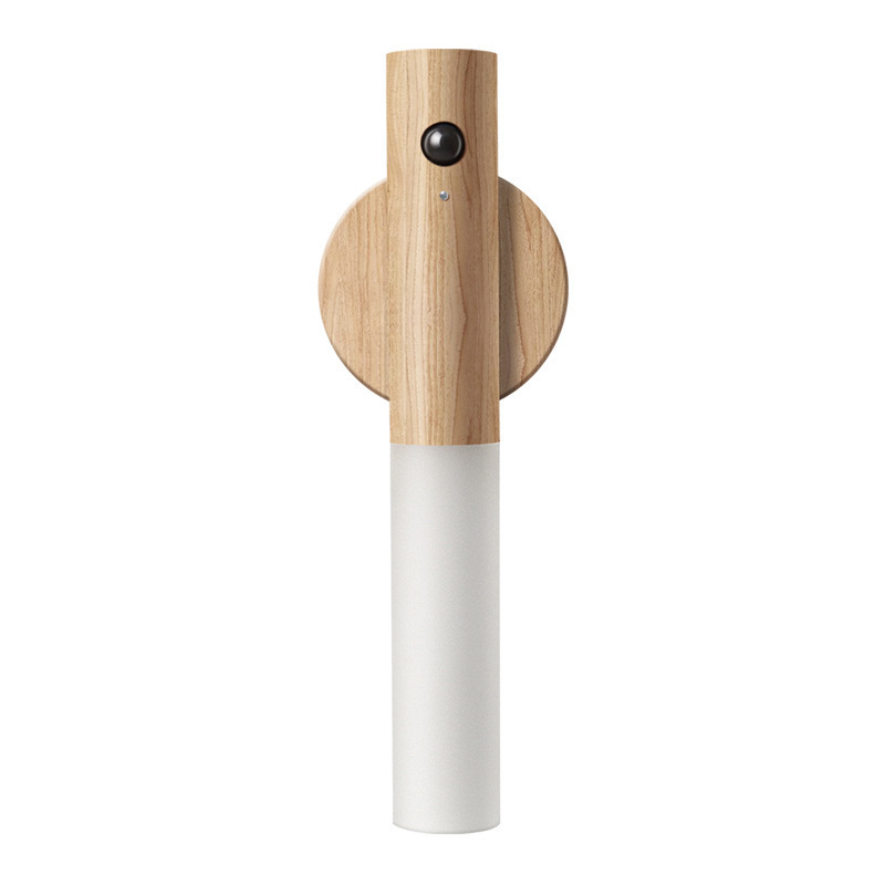 Nzmarket™ Wooden Motion Sensor LED Wall Light – Auto PIR On/Off