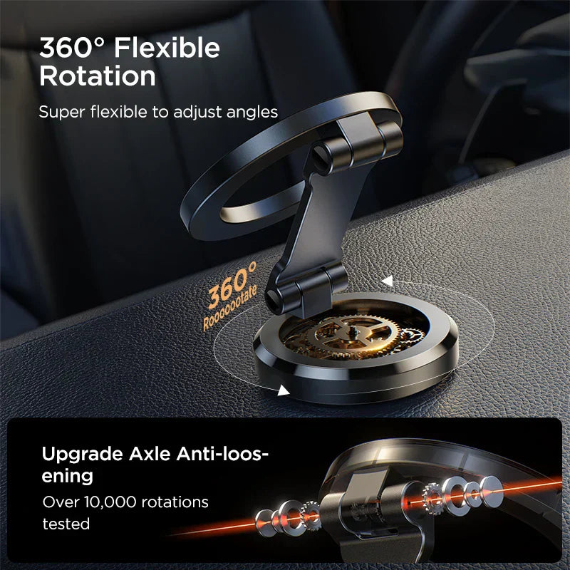 AutoGrip Car Phone Holder - Magnetic, 360° Rotation Design