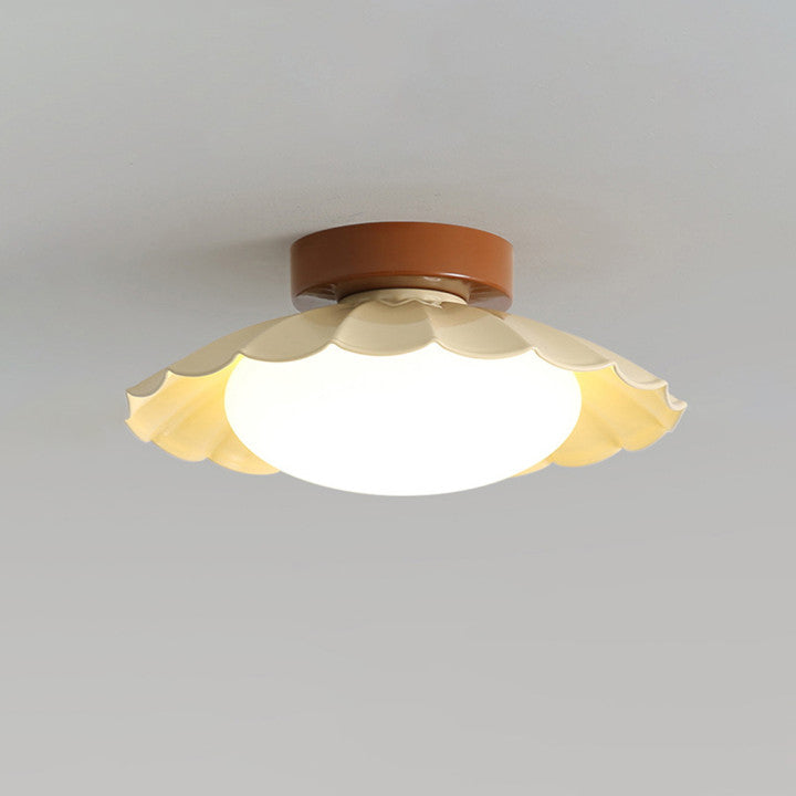 Nzmarket Vintage Acrylic Flush Mount Ceiling Light – 3-Colour Switch