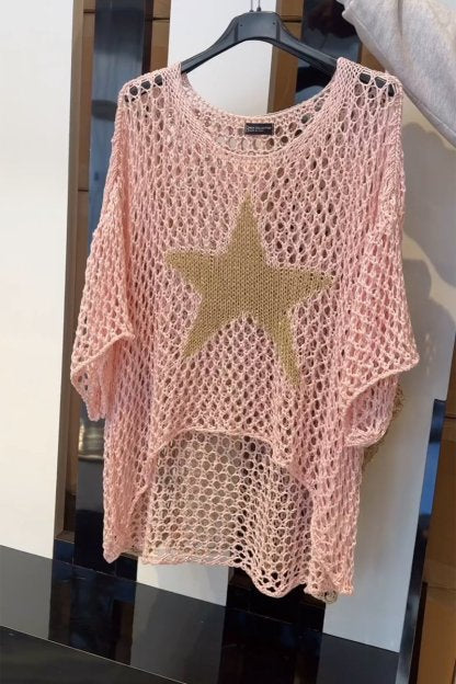 Alice - Chic Crochet Knit Top