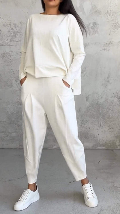 Daria - Comfortable Complete Set with Crew Neck