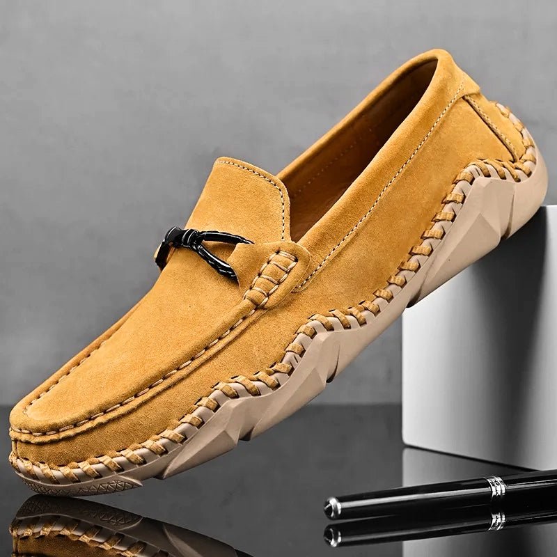 Flynn | Men's Suede Buckle Loafers