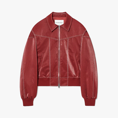 Ruby️ - Oversized Leather Jacket