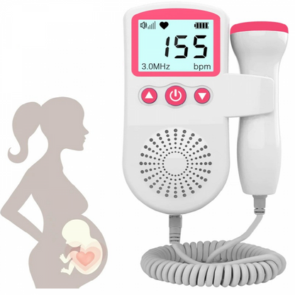 Nzmarket Fetal Doppler Heart Rate Monitor Home Pregnancy Baby Fetal Heart Rate Sound Detector