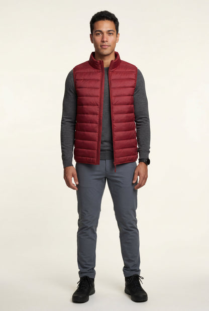 Beau | Men's Lightweight High Collar Puffer Vest
