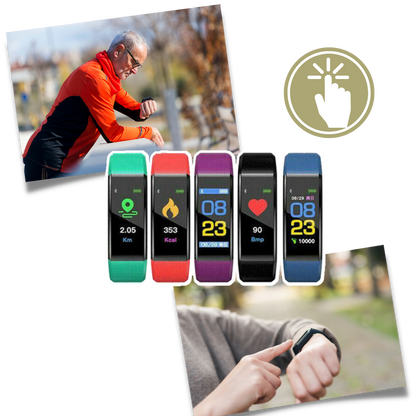 AgeWell Senior Smartwatch – Wellness & Safety Tracker