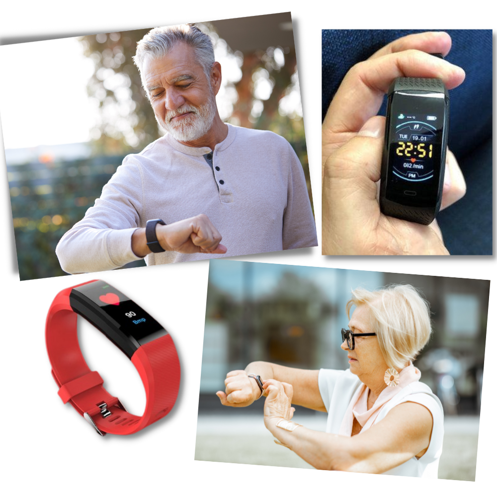 AgeWell Senior Smartwatch – Wellness & Safety Tracker