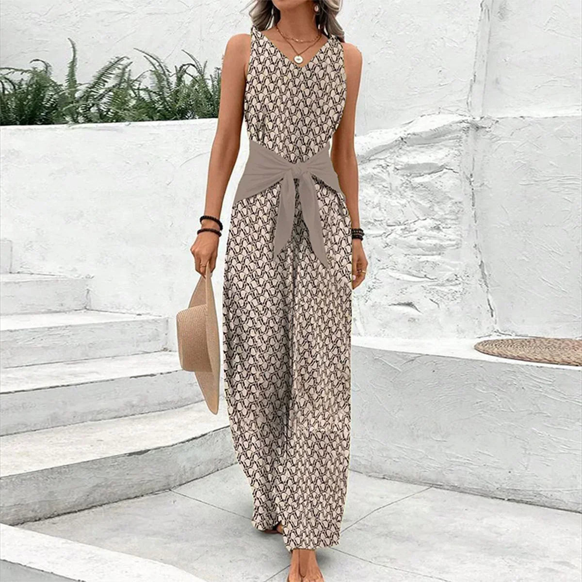Sara - Elegant Premium Cotton Jumpsuit