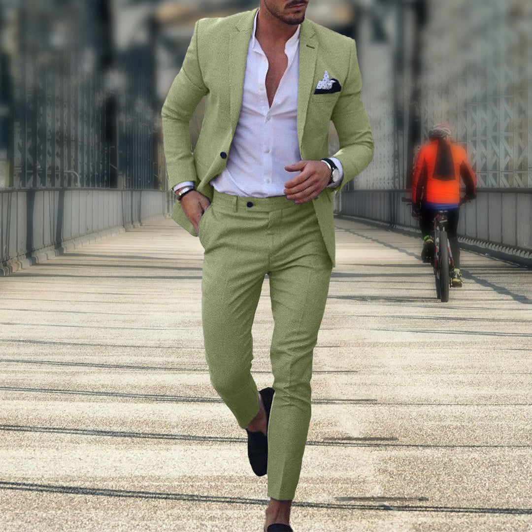 Nzmarket Jasper Tailored Mens Slim Fit Suit – Multiple Colours, Sizes M to 4XL