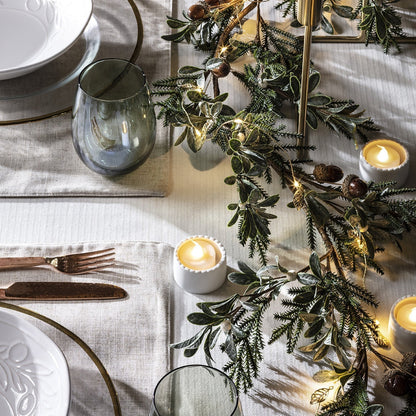Nzmarket Gold Leaf Christmas String Fairy Lights – Warm White Indoor Glow